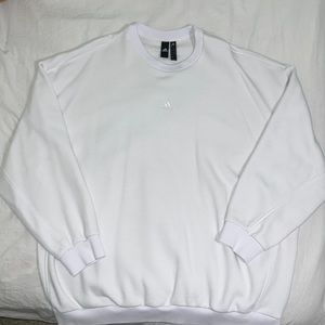 White Adidas Crewneck